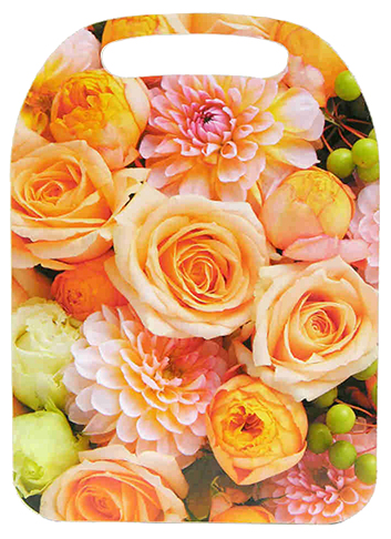 Разделочная доска Цветы 21x29 см