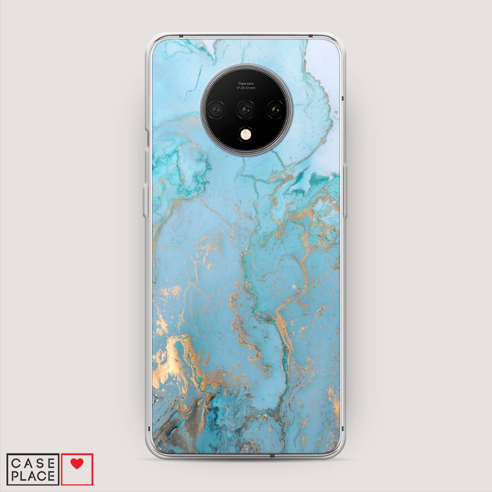 

Чехол Awog на OnePlus 7T / ВанПлас 7T "Голубой мрамор рисунок", 150950-3