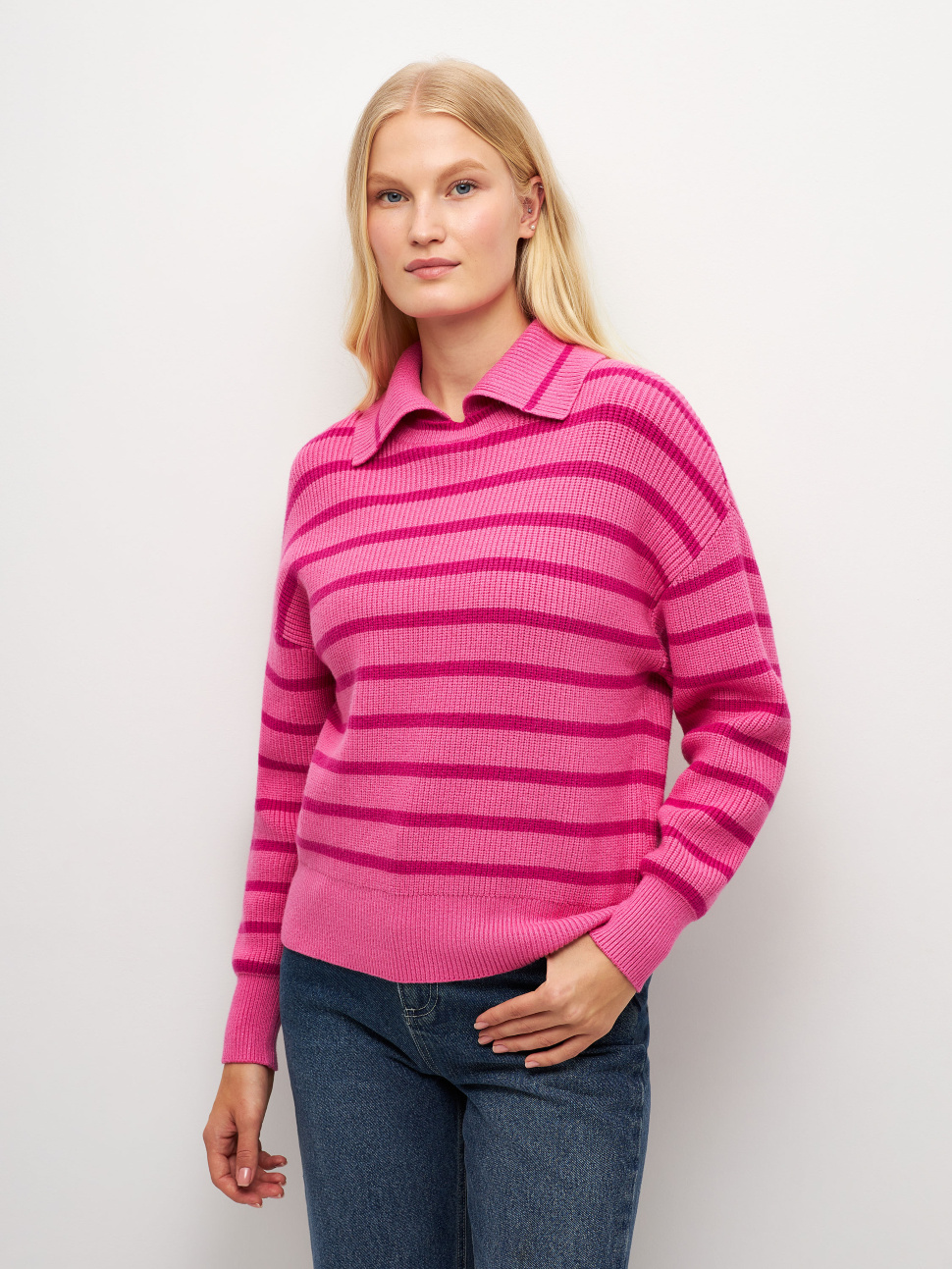 

Джемпер женский Sela Moms 2810010633 розовый XL, 2810010633