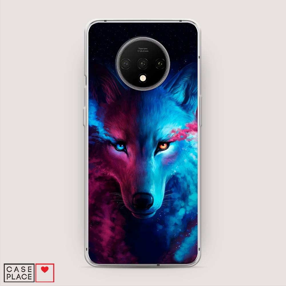 

Чехол Awog на OnePlus 7T / ВанПлас 7T "Волшебный волк", Черный;серый, 150950-1