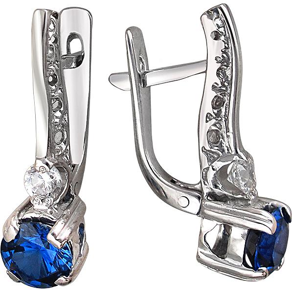 

Серьги женские из серебра Эстет У15С250325, фианит, У15С250325