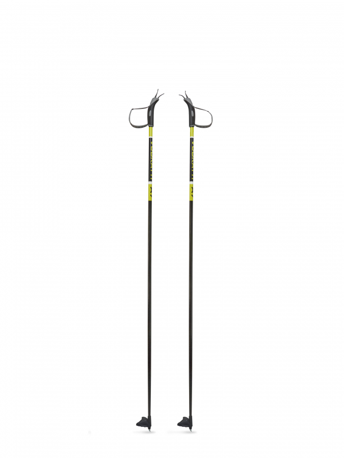 Палки лыжные VUOKATTI 155 см Black/Yellow 100% стекловолокно