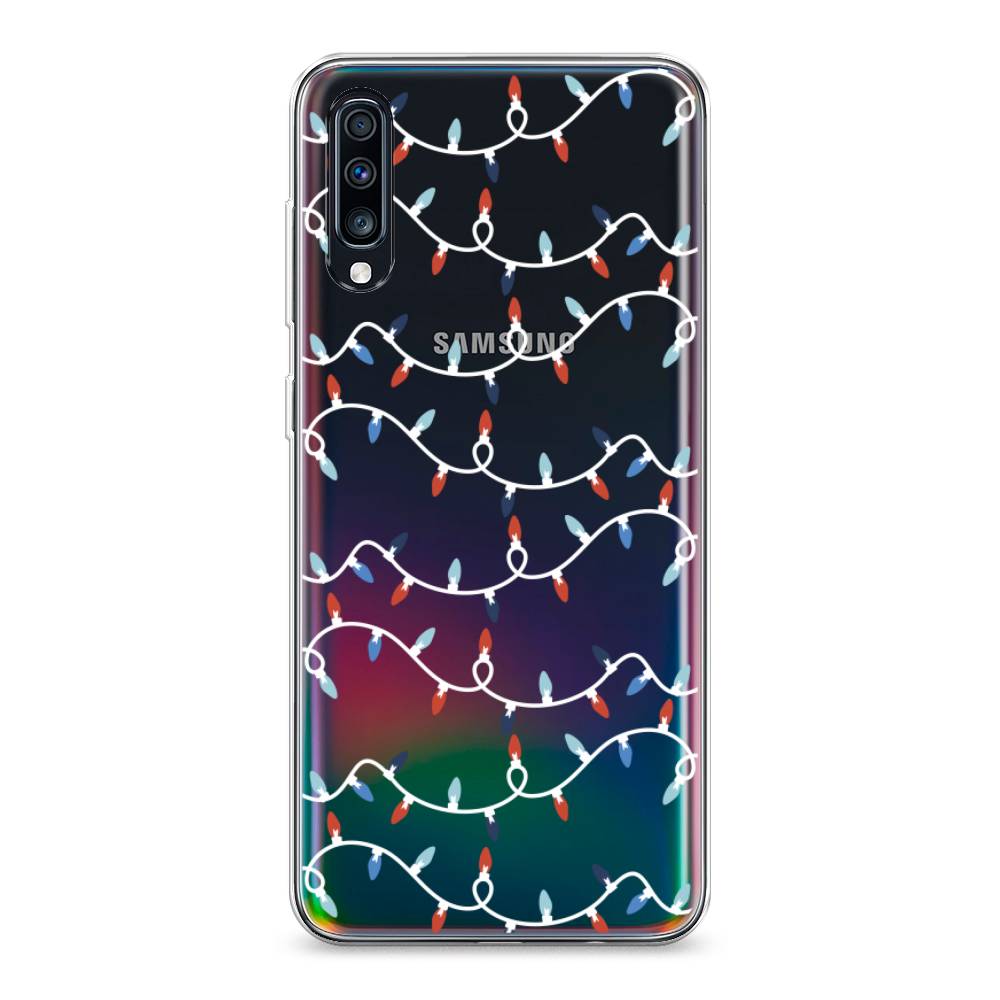 фото Чехол на samsung galaxy a70 "разноцветная гирлянда" case place