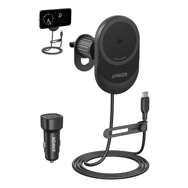 Беспроводное автомобильное зарядное устройство Anker MagGo Wireless Car Charger (B2932111)