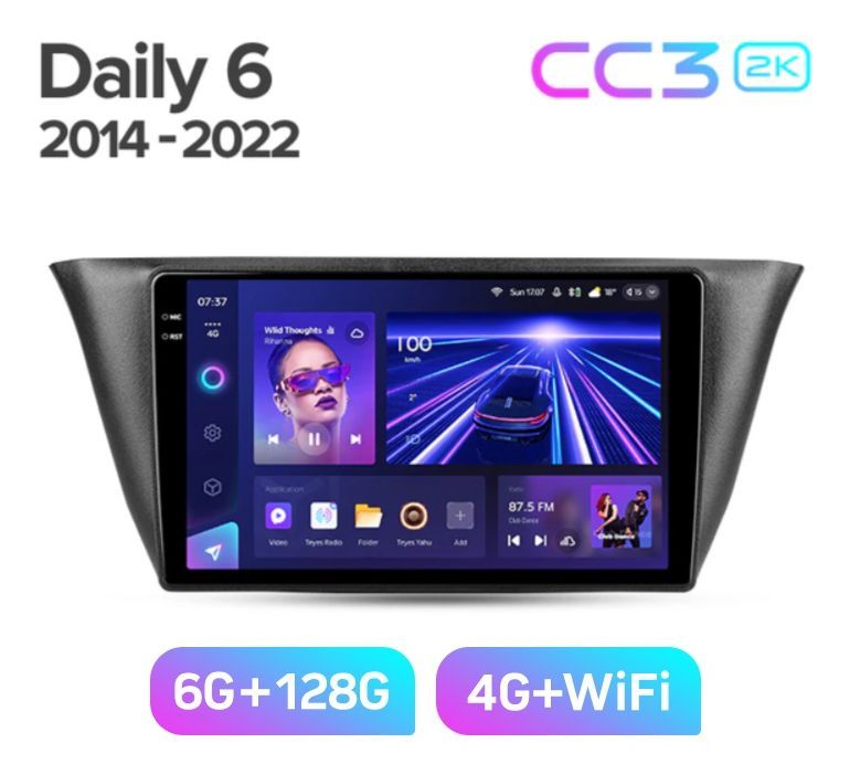 Магнитола TEYES CC3 2K 6128ГБ IVECO DAILY 2014-2022 г 4289000₽