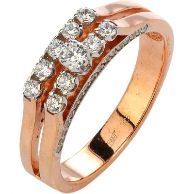 

Кольцо из серебра с фианитом р. 21 Эстет 01К1513882РА, 01К1513882РА