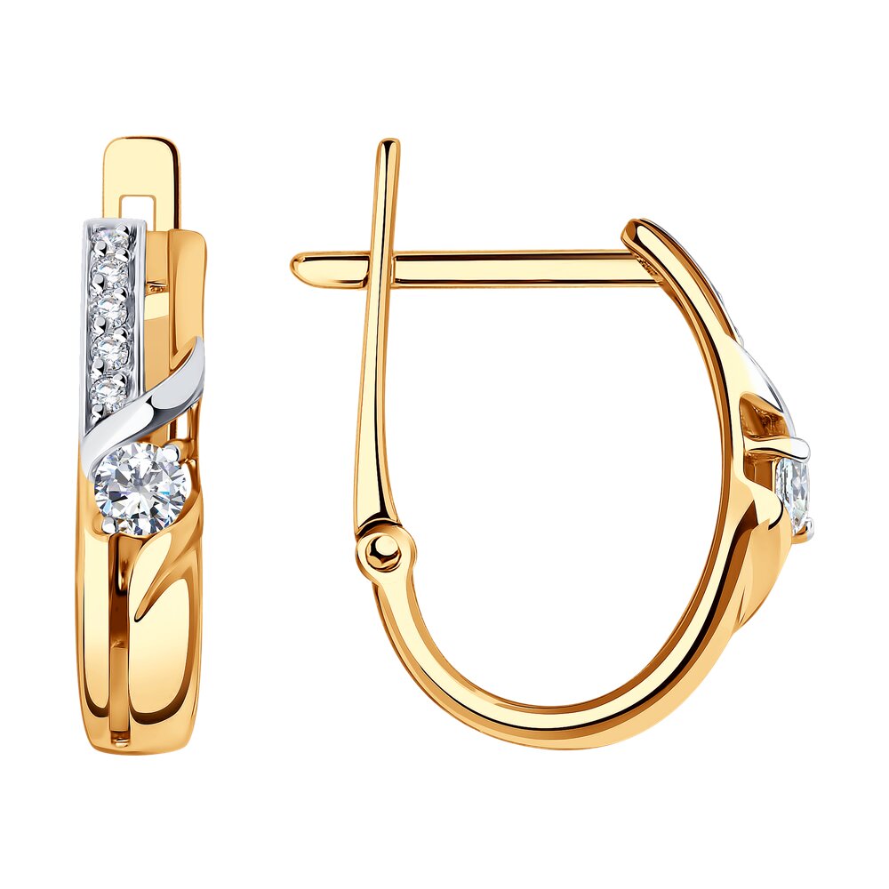 

Серьги из золота SOKOLOV 028879, фианит, 028879
