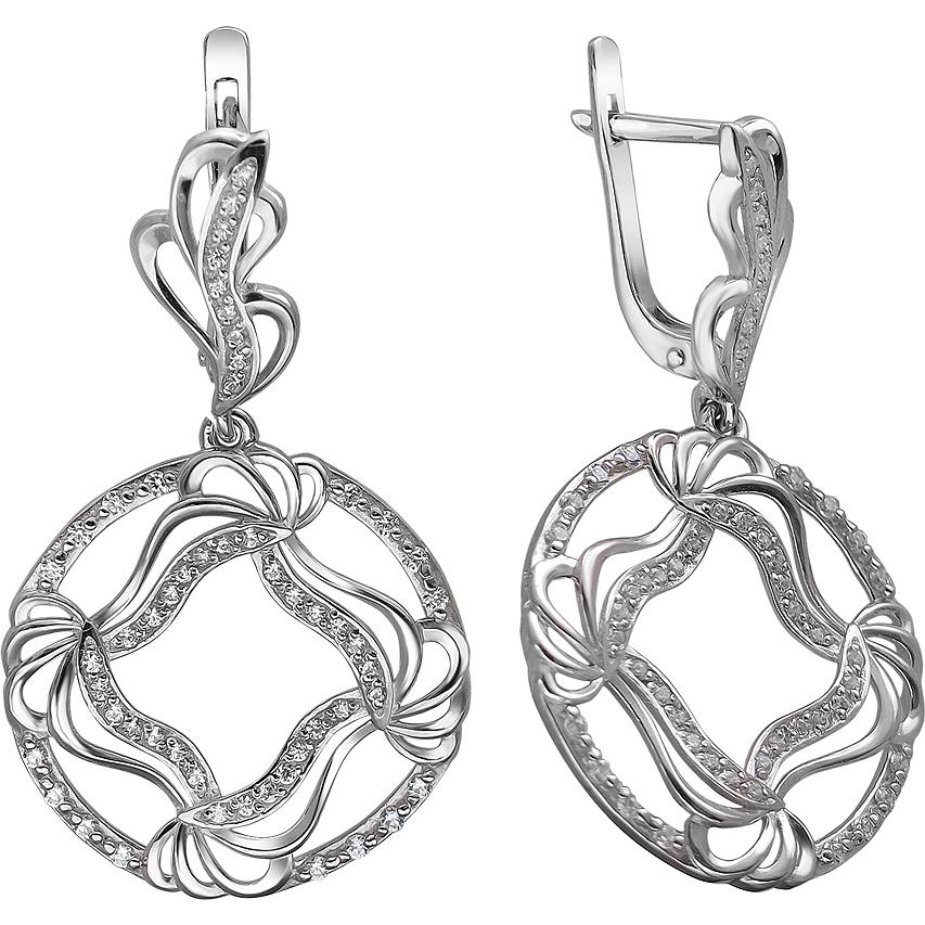 

Серьги женские из серебра Эстет Н11С152808, фианит, Н11С152808