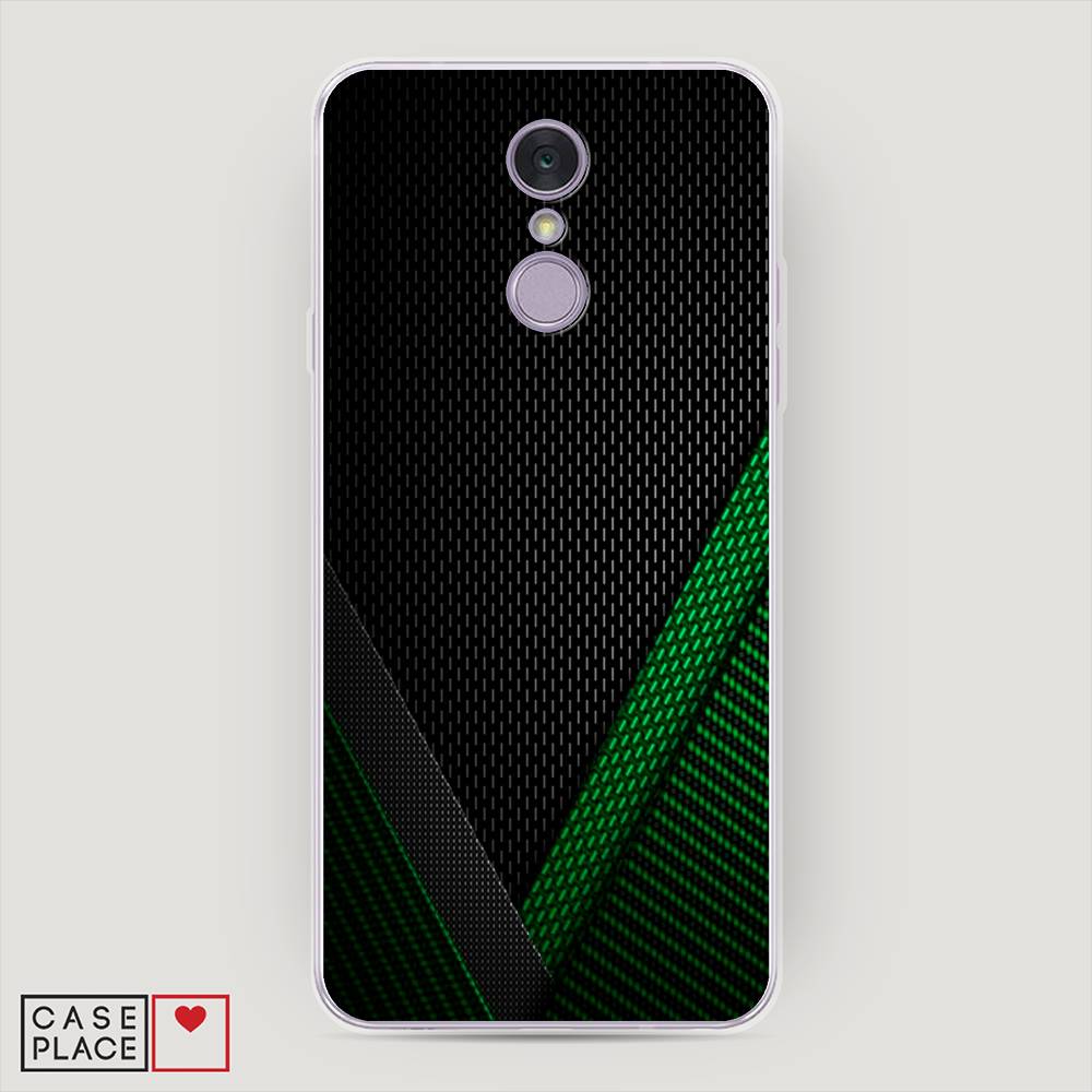 

Чехол Awog на LG Q7 (Plus, Alpha) "Зеленый карбон", Черный;зеленый, 83550-3