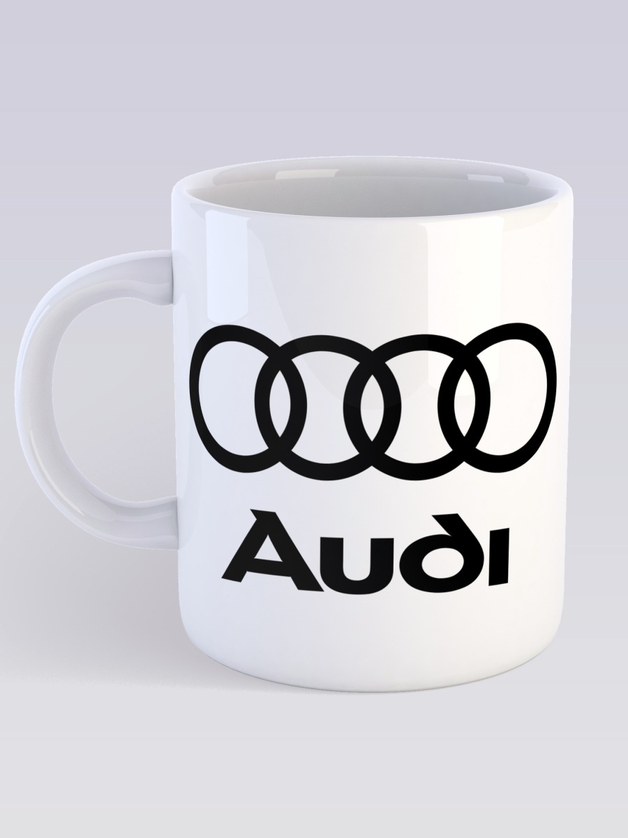 фото Кружка сувенирshop марка автомобиля "ауди / audi" 330 мл cu-auad1-w/s