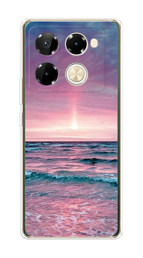 

Чехол на Infinix Note 40 Pro 5G/Note 40 Pro Plus "Восход 3", Розовый;голубой, 3105950-1