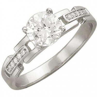 

Кольцо из серебра р. , Эстет 01К156527, фианит, 01К156527