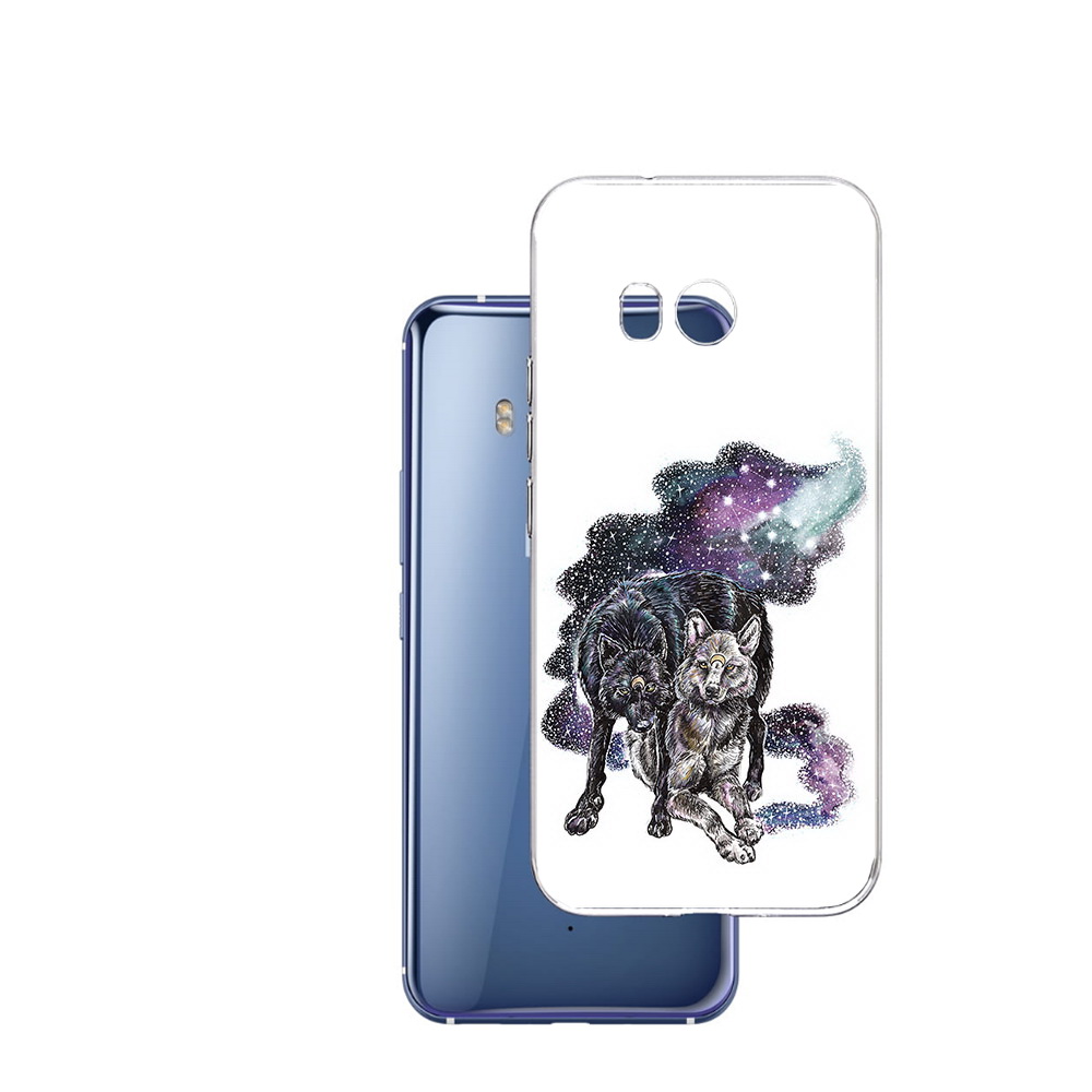 

Чехол MyPads Tocco для HTC U11 звездные волки, Прозрачный, Tocco