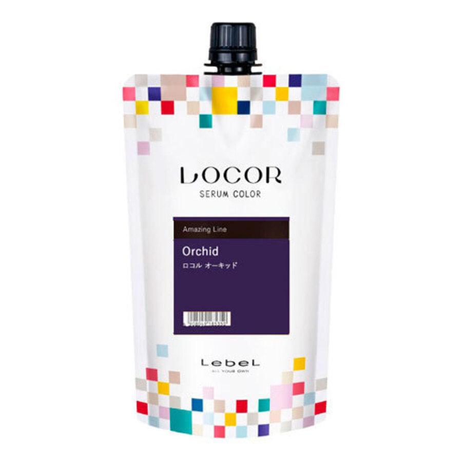 фото Lebel locor serum color orchid - оттеночный краситель-уход орхидея / 300 мл.