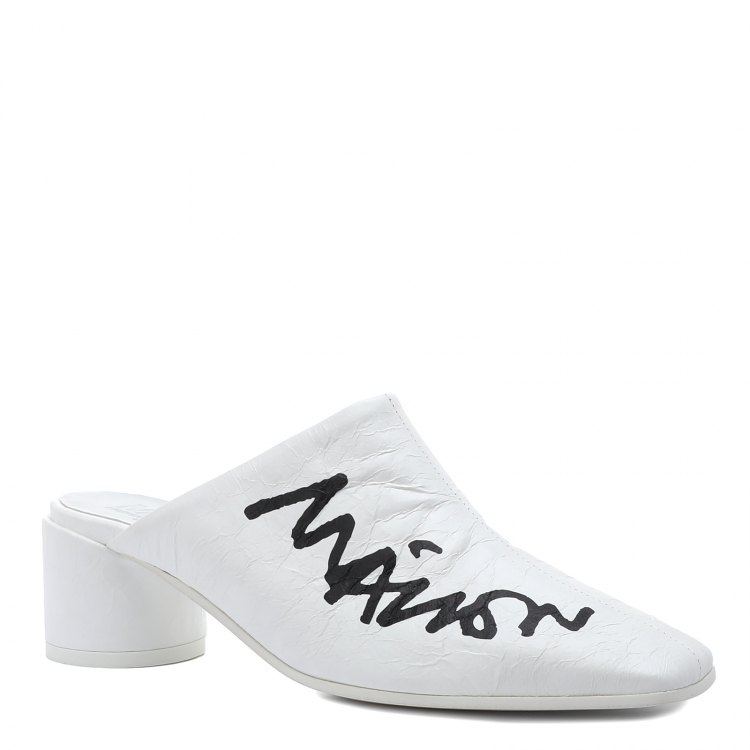 

Женские мюли MM6 MAISON MARGIELA PRINT MULES S66WP0062 цв. белый 38 EU, S66WP0062