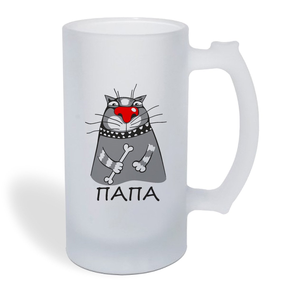 

Кружка пивная CoolPodarok Папа кот