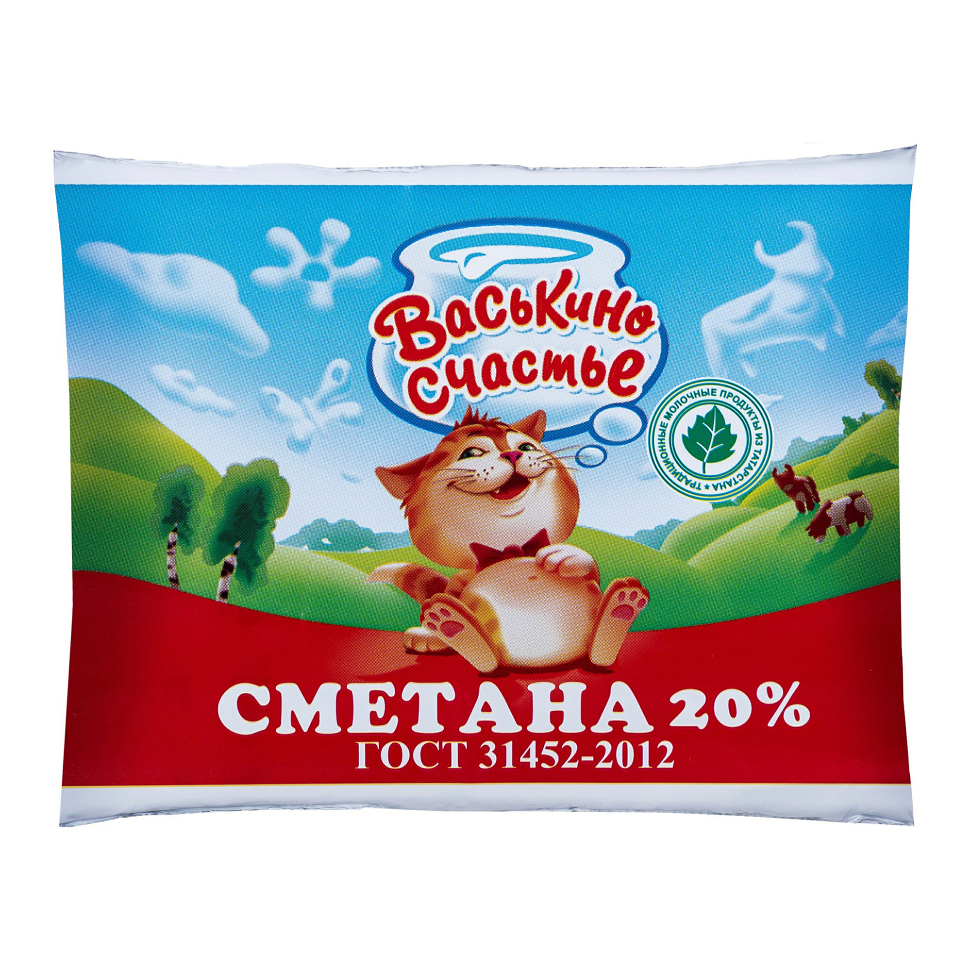 

Сметана Васькино счастье 20% 250 г