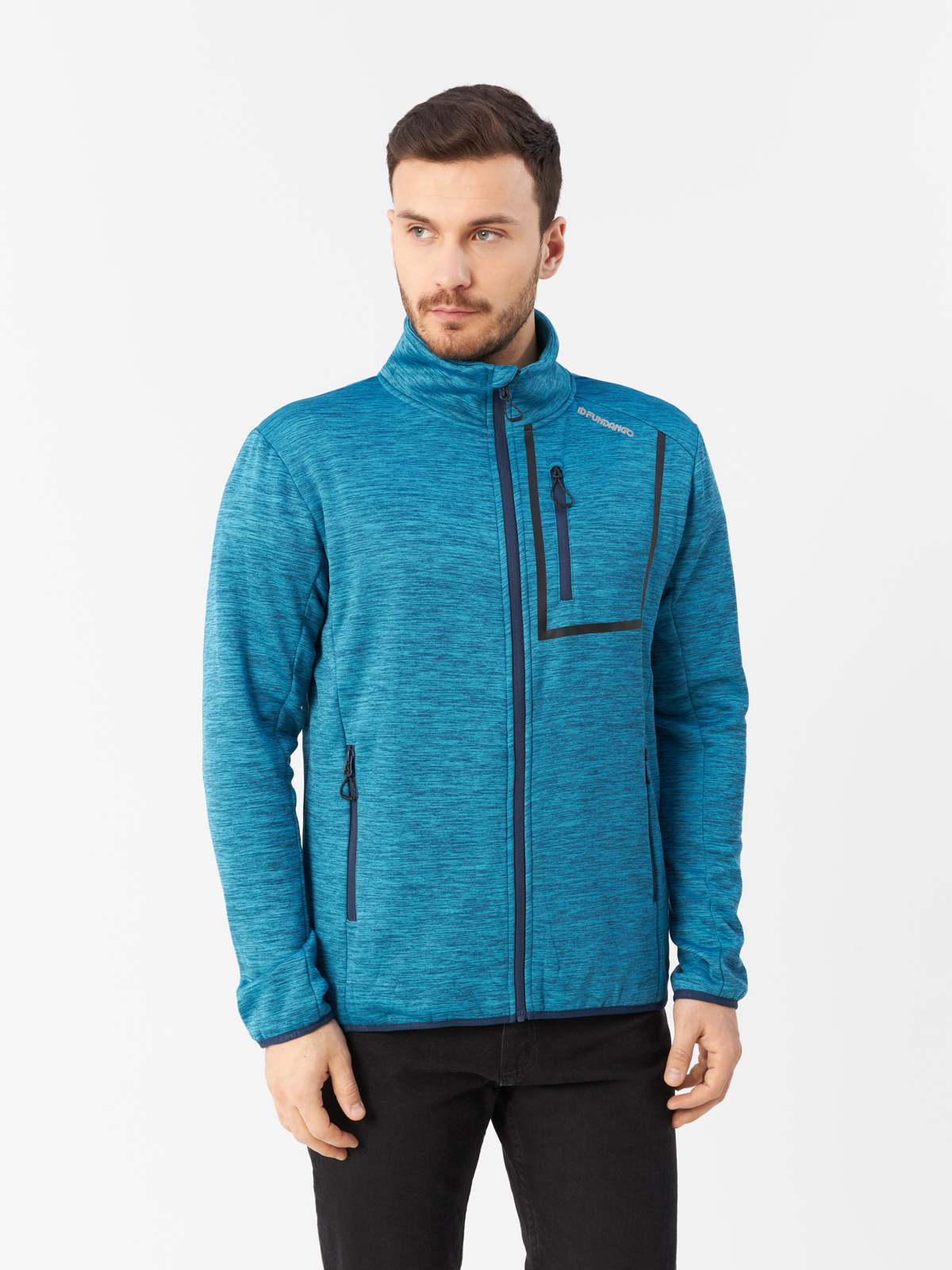 Куртка Fundango для мужчин, софтшелл, размер XXL, 1MAD106, бирюзово-синяя