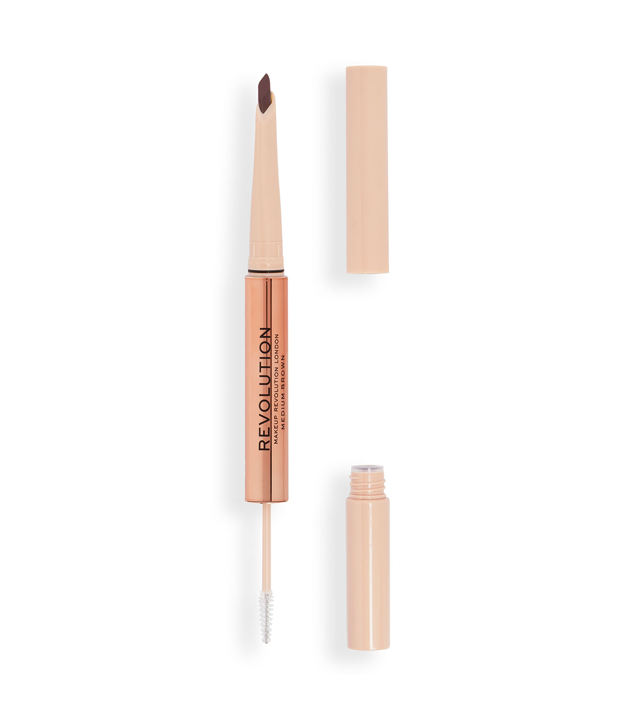 Карандаш Makeup Revolution и гель Eyebrow pencil Fluffy Brow Filter Duo Medium Brown карандаш для бровей revolution pro define