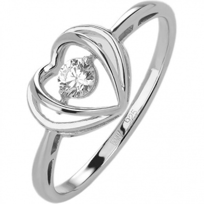 

Кольцо из серебра с фианитом р. 17 Эстет 01К157964, 01К157964