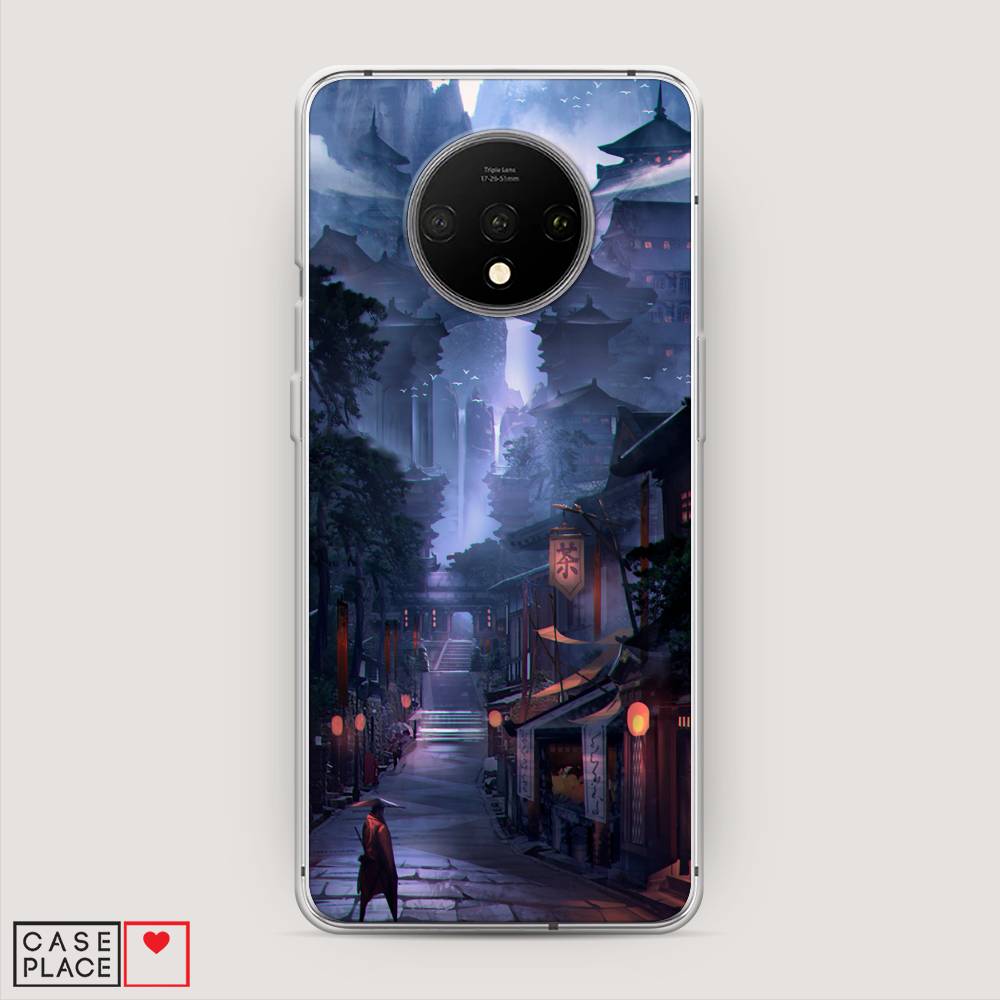 

Чехол Awog на OnePlus 7T / ВанПлас 7T "Одинокий самурай", Синий;черный;коричневый, 150950-10