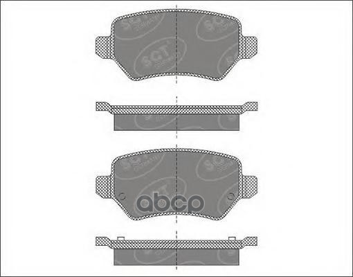 

Колод. Торм.Перед. Kia Venga 10-/Opel Astra G/H/Zafira A/B 05-/08-/Meriva A/B 03-/10- SCT, SP494