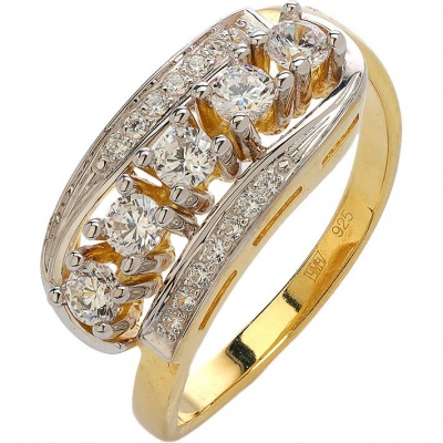 

Кольцо из серебра р. 19,5 Эстет 01К156219РАЦ, фианит, 01К156219РАЦ
