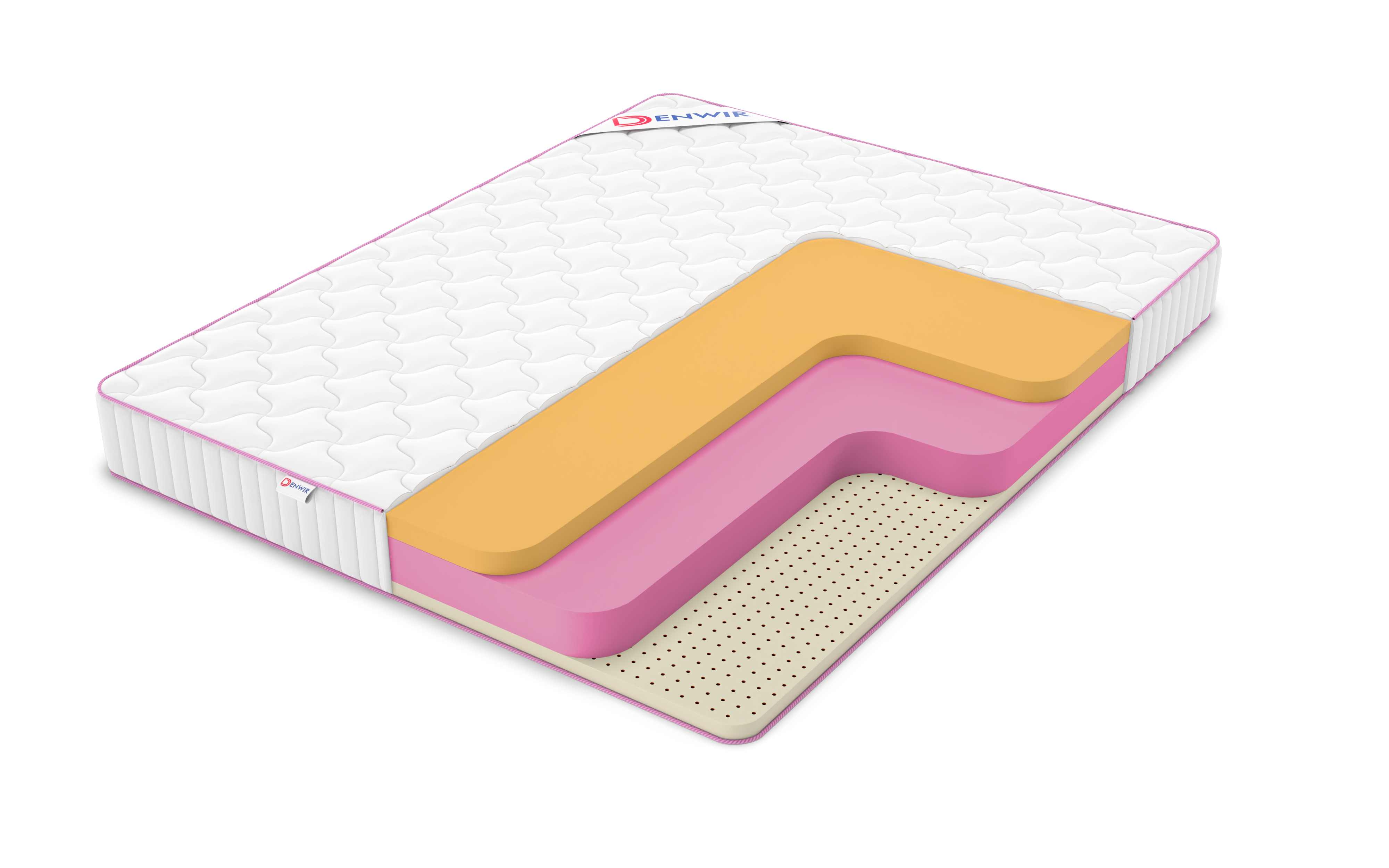 

Матрас беспружинный Denwir MEGA MEMO SOFT 18 60х160, 19 см, Белый, MEGA MEMO SOFT 18