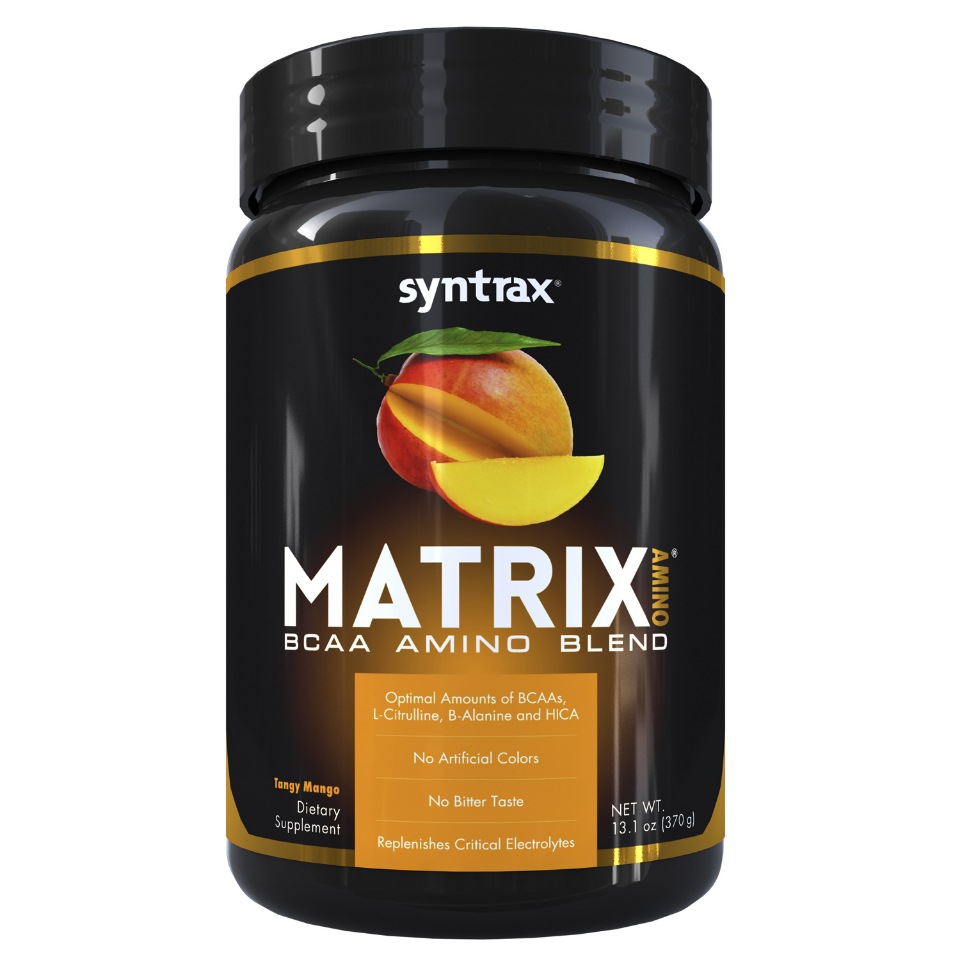 фото Аминокислоты syntrax matrix amino персик-манго (370 гр)