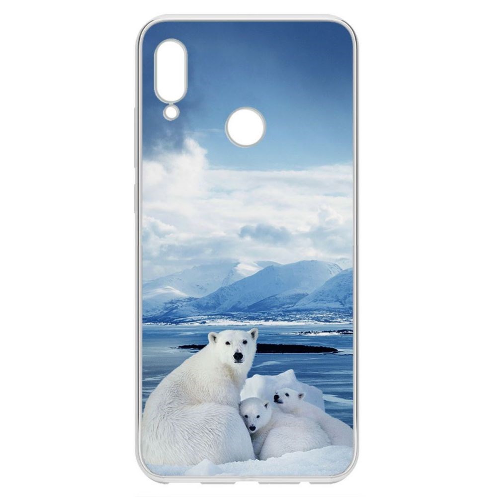 

Чехол-накладка Krutoff Clear Case Полярные медведи для Huawei P Smart (2019), Прозрачный