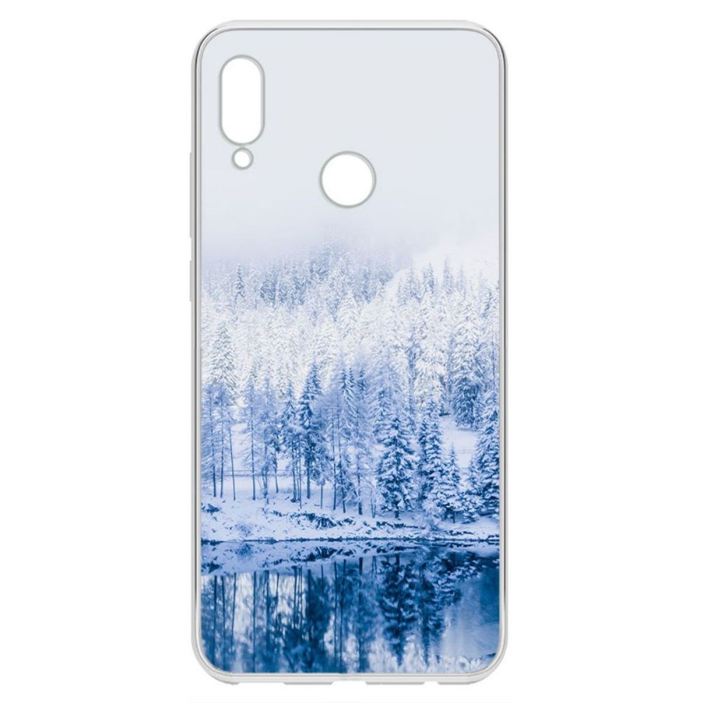 Чехол-накладка Krutoff Clear Case Зимняя река для Huawei P Smart (2019)