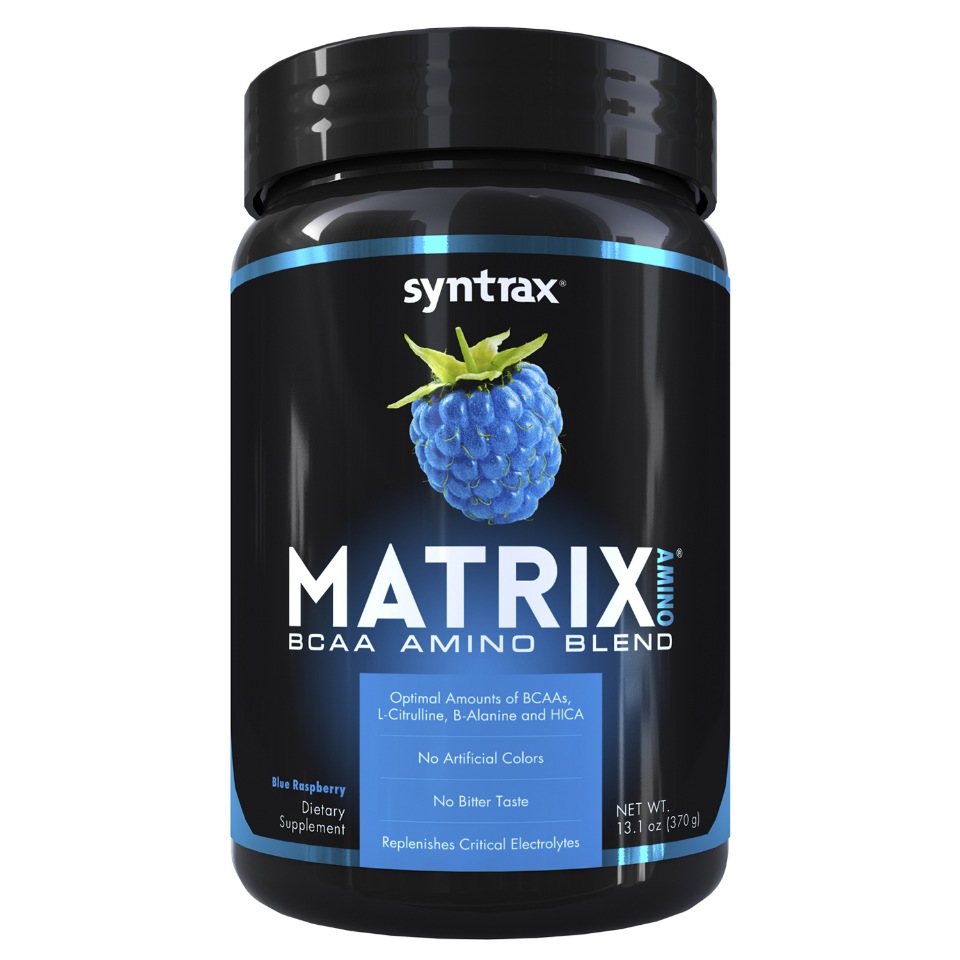 фото Аминокислоты syntrax matrix amino, ежевика, (370 гр)