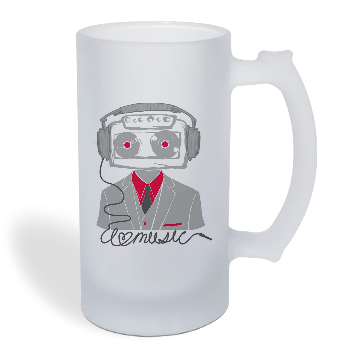 

Кружка пивная CoolPodarok Я люблю музыку