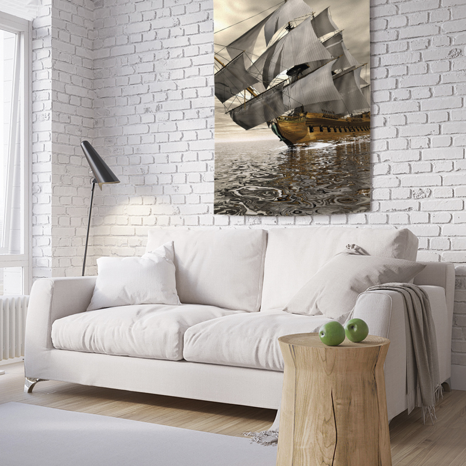 

Вертикальное фотопанно на стену JoyArty Фрегат в океане 100x150 см, Фрегат в океане