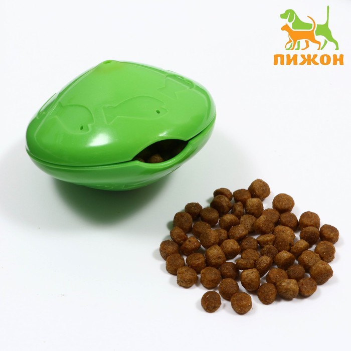 

Игрушка для сухого корма "НЛО", 6,2 см, зелёная
