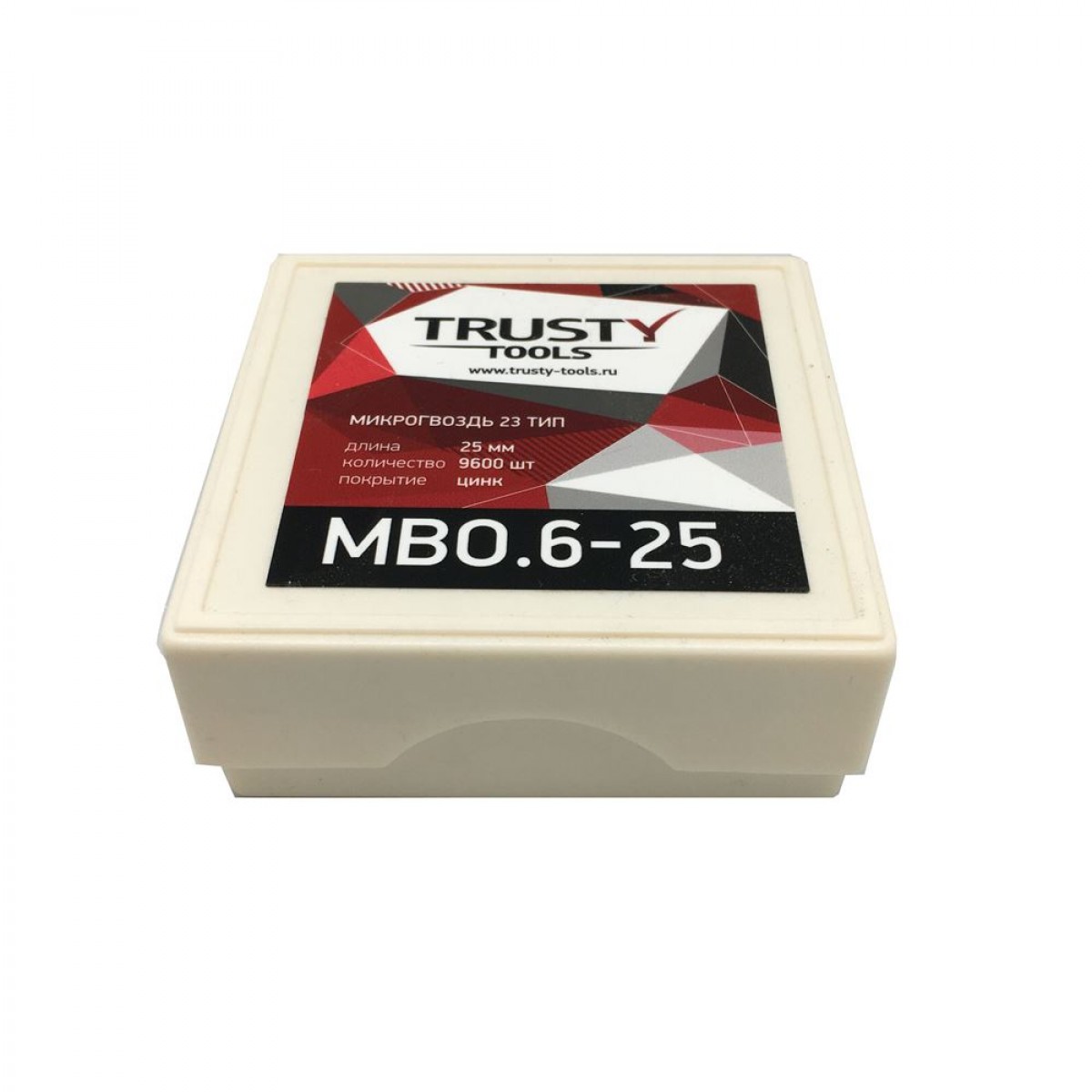 Микрогвоздь Trusty 25 мм MBO.6-25 тип 23, 23 ga, MB, 9600 шт