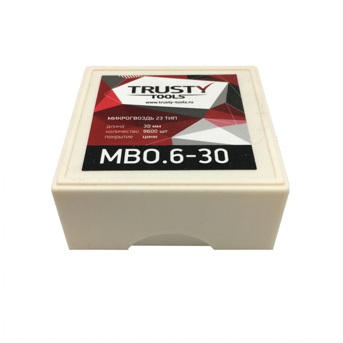 

Микрогвоздь Trusty 30 мм MBO.6-30 тип 23, 23 ga, MB, 9600 шт, MBO.6-30