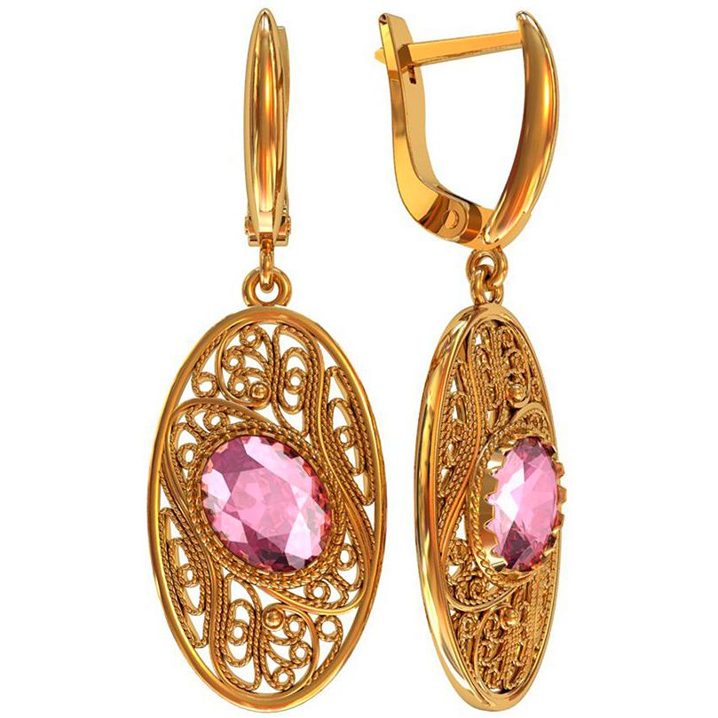 

Серьги из серебра с алпанитом ПРИВОЛЖСКИЙ ЮВЕЛИР 392009-FA46, 392009-FA46