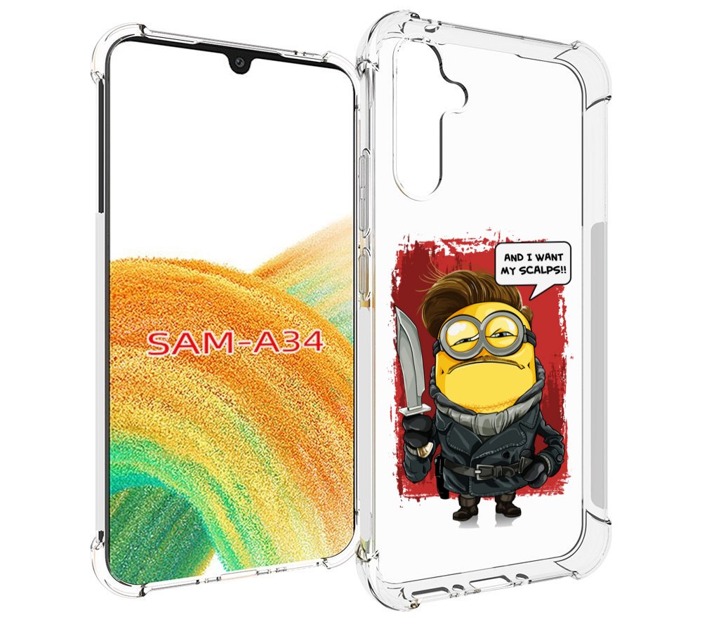 

Чехол MyPads миньон убийца для Samsung Galaxy A34, Tocco