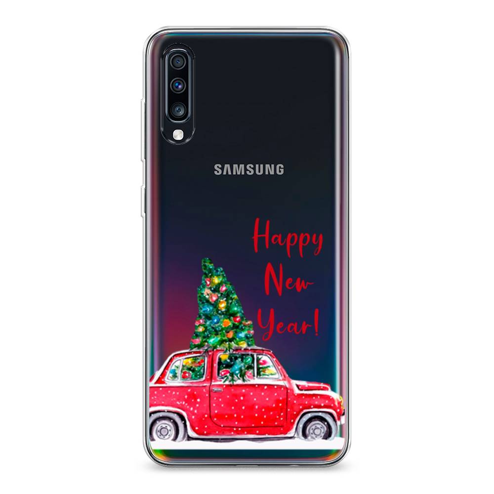 

Чехол на Samsung Galaxy A70 "Happy New Year", Красный;зеленый, 28150-5