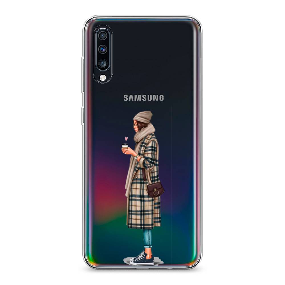 

Чехол на Samsung Galaxy A70 "Утренний кофе", Коричневый;бежевый, 28150-6