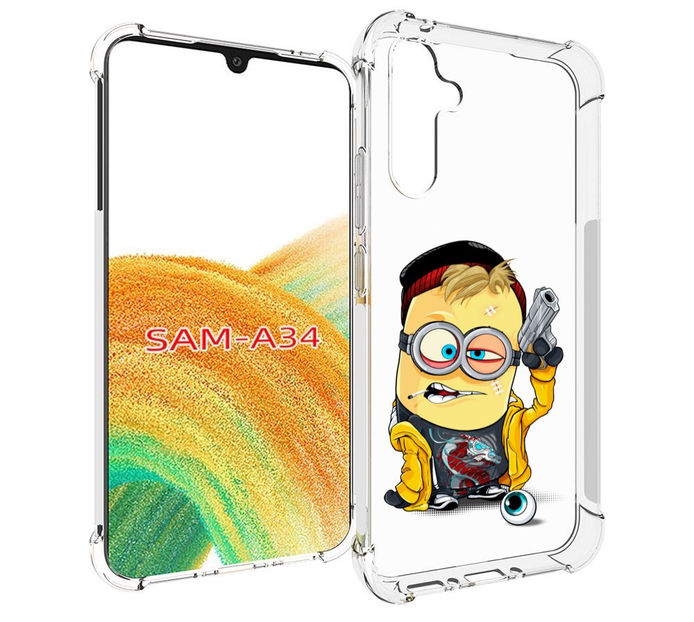 

Чехол MyPads миньон бандит для Samsung Galaxy A34, Tocco