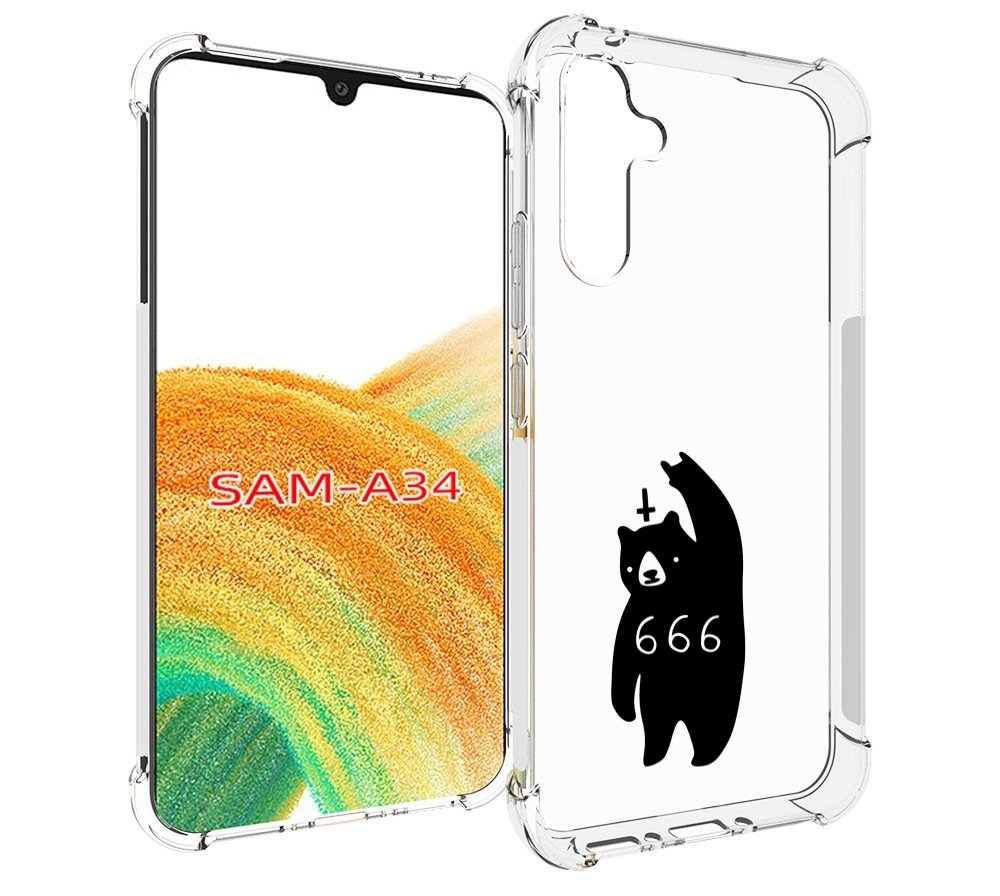 

Чехол MyPads медведь 666 для Samsung Galaxy A34, Tocco