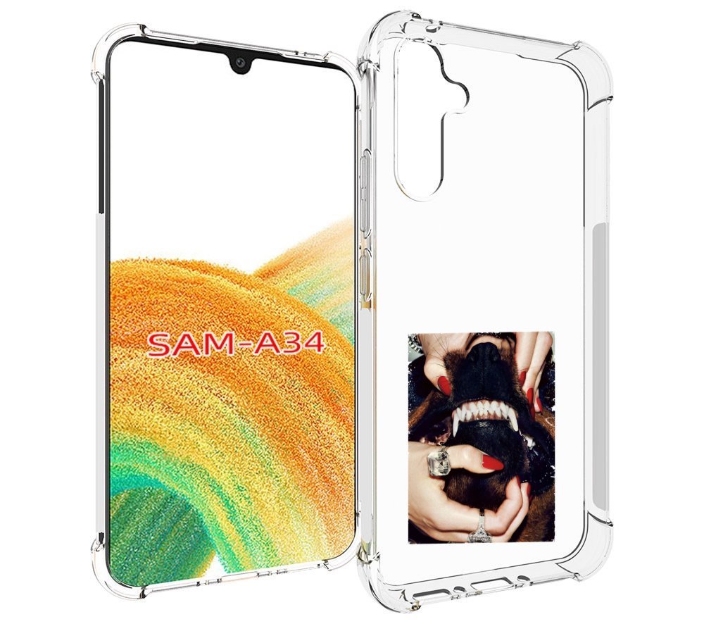 

Чехол MyPads маникюр для Samsung Galaxy A34, Tocco
