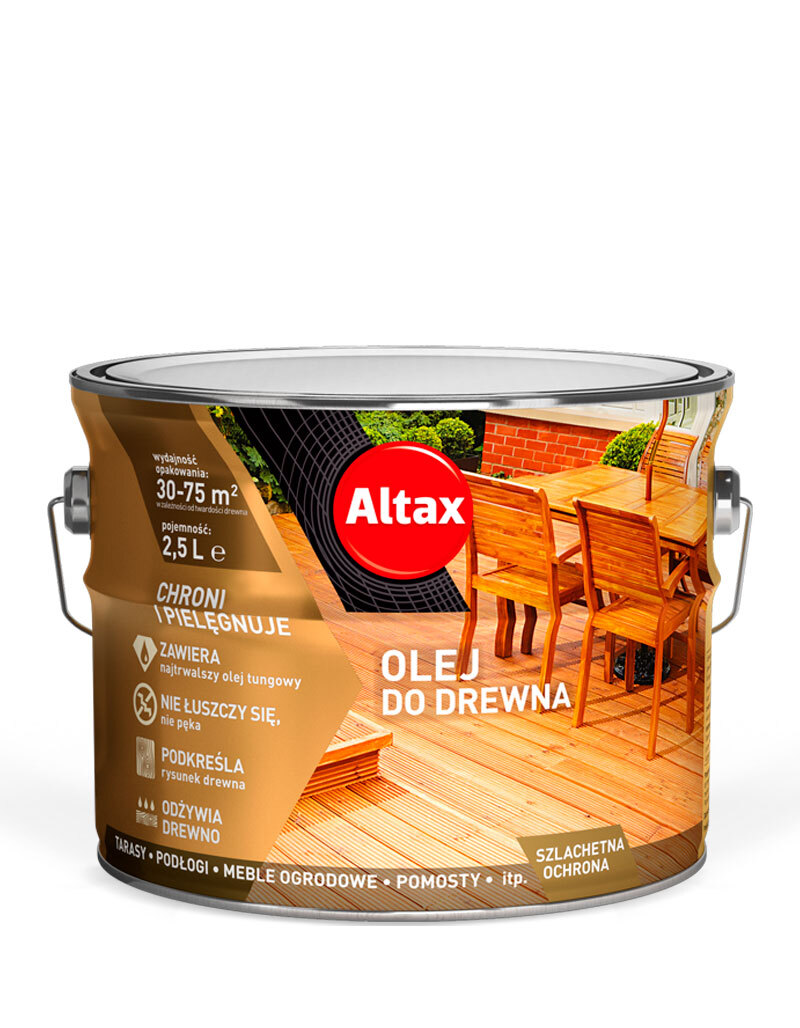 Масло для террасной доски Altax OLEJ 2,5 л Серый