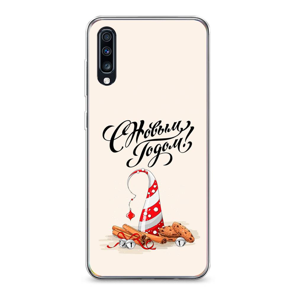 

Чехол на Samsung Galaxy A70 "Подарки на Новый Год", Бежевый;красный;черный, 28150-5