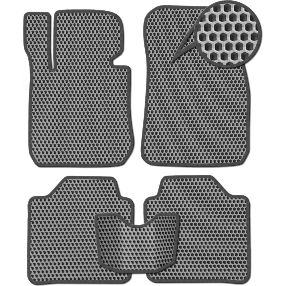 Eva Smart ковры в салон автомобиля brilliance m2 (bs4) 2006 - 2015 эва сота серые c черной