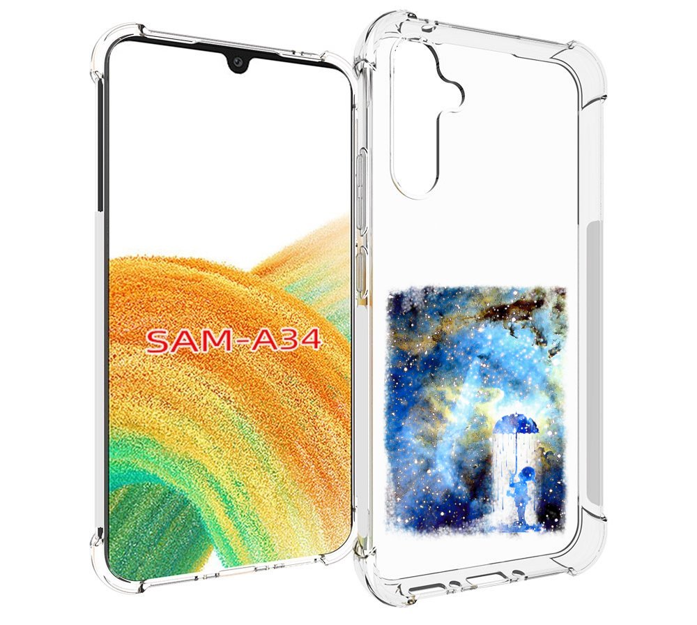 

Чехол MyPads мальчик в небе для Samsung Galaxy A34, Tocco