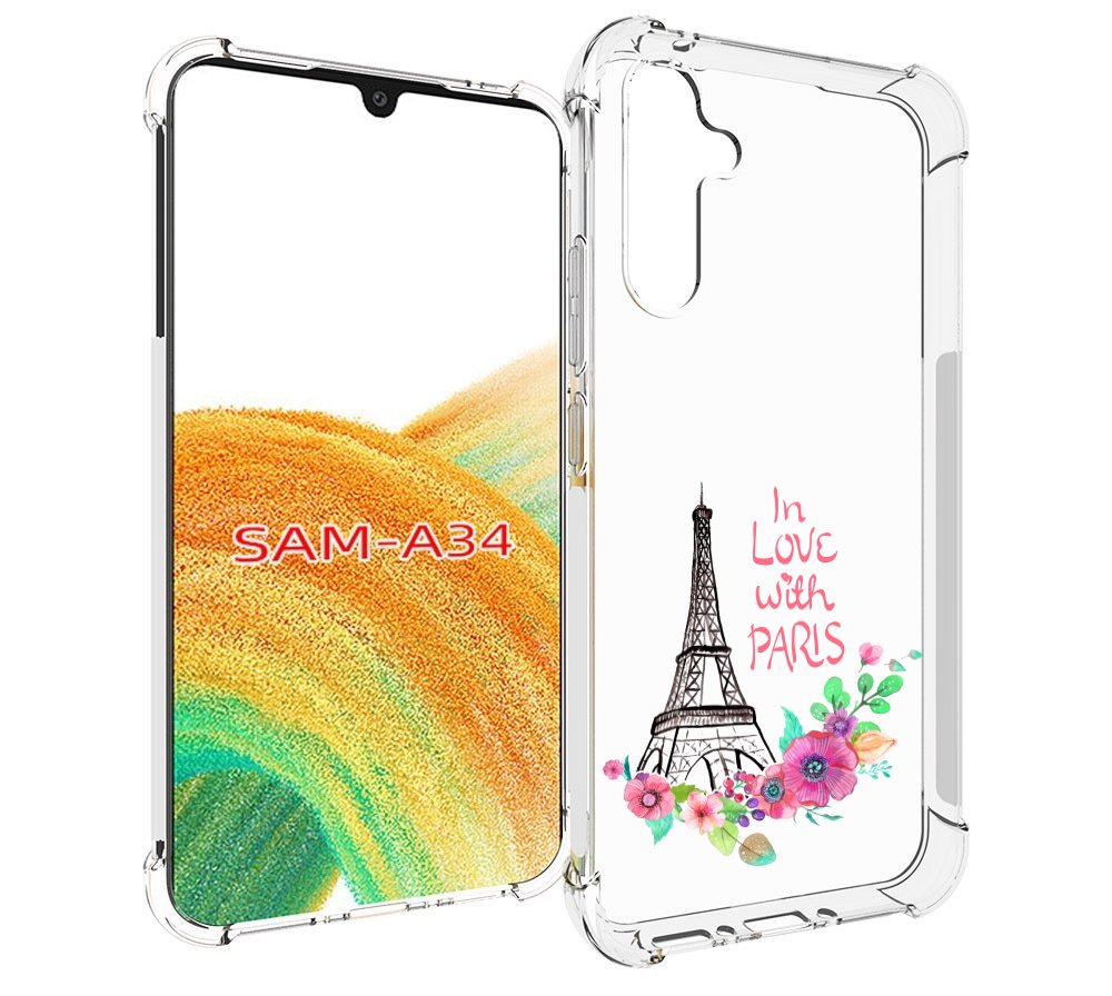 

Чехол MyPads любимый париж для Samsung Galaxy A34, Tocco