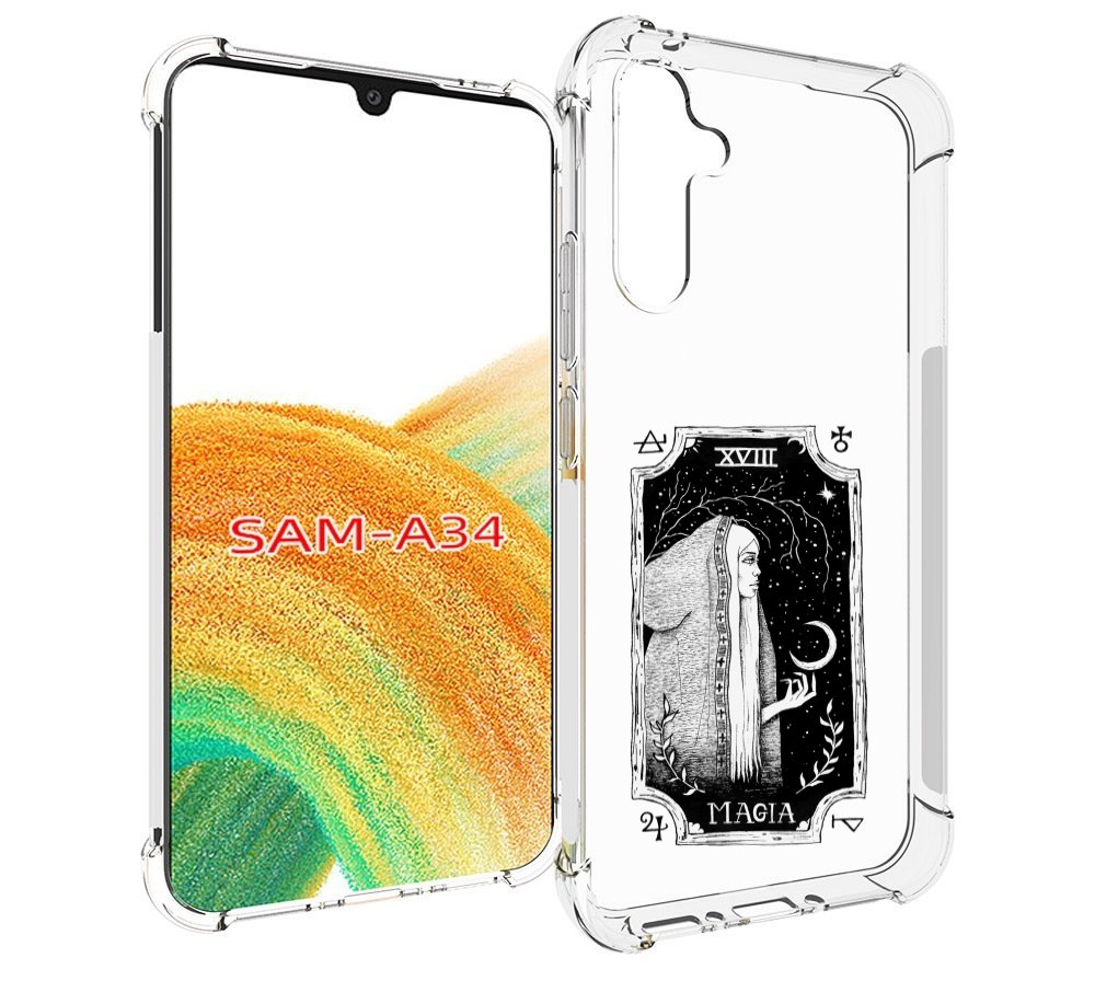 

Чехол MyPads лунная магия для Samsung Galaxy A34, Tocco
